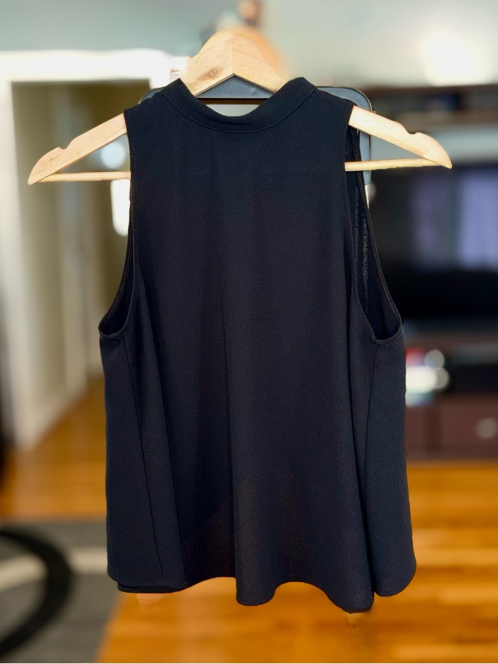 ZARA Basic XS Black Knit Top Minimalist Everyday Essential